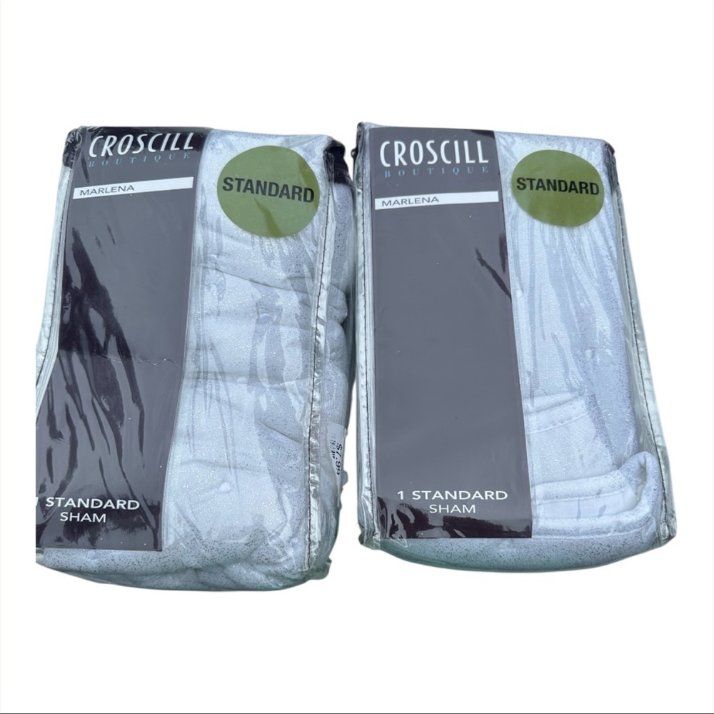 NWT Two Croscill Standard Sparkly Sham